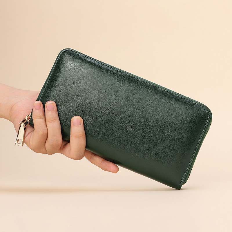 Interior Design Id - Genuine Leather Men Women Long Wallet
