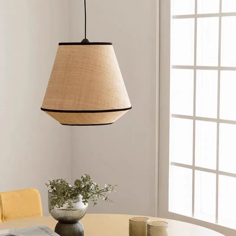 Wabi Sabi Handwoven Rattan Pen - Wicker Pendant Shade 评论和价格