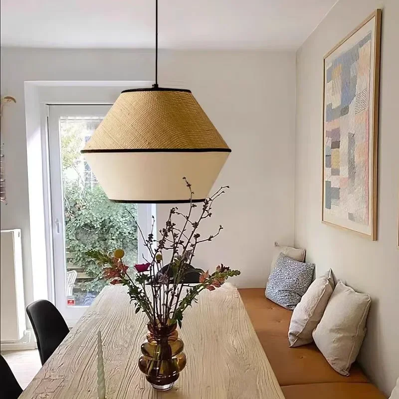 Wabi Sabi Handwoven Rattan Pen - Wicker Pendant Shade 评论和价格