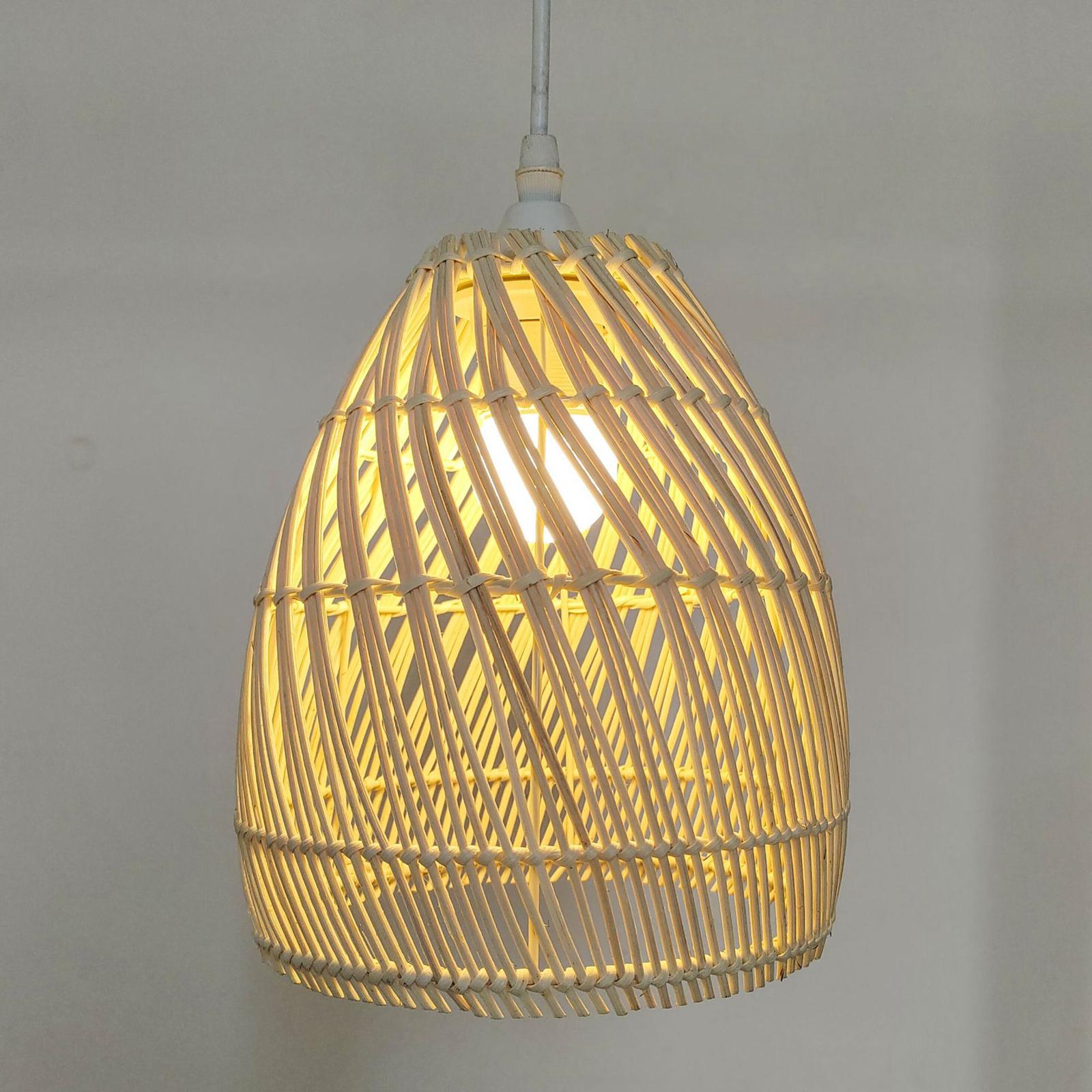 Lamp Shade for Ceiling Pendant - Wicker Pendant Shade 评论和价格