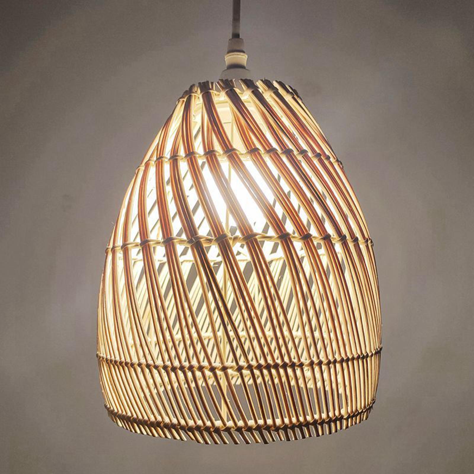 Lamp Shade for Ceiling Pendant - Wicker Pendant Shade 评论和价格