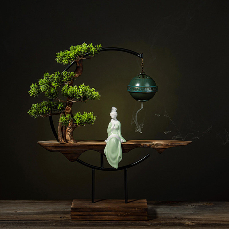 Wooden Design Incense Burner B - Interior Design Zen 评论和价格