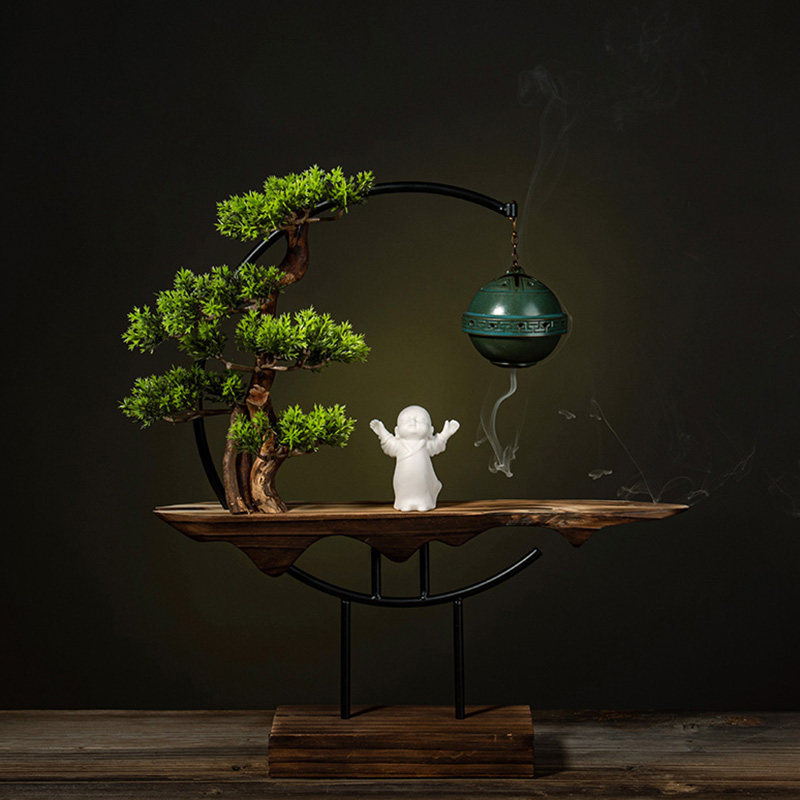 Wooden Design Incense Burner B - Interior Design Zen 评论和价格