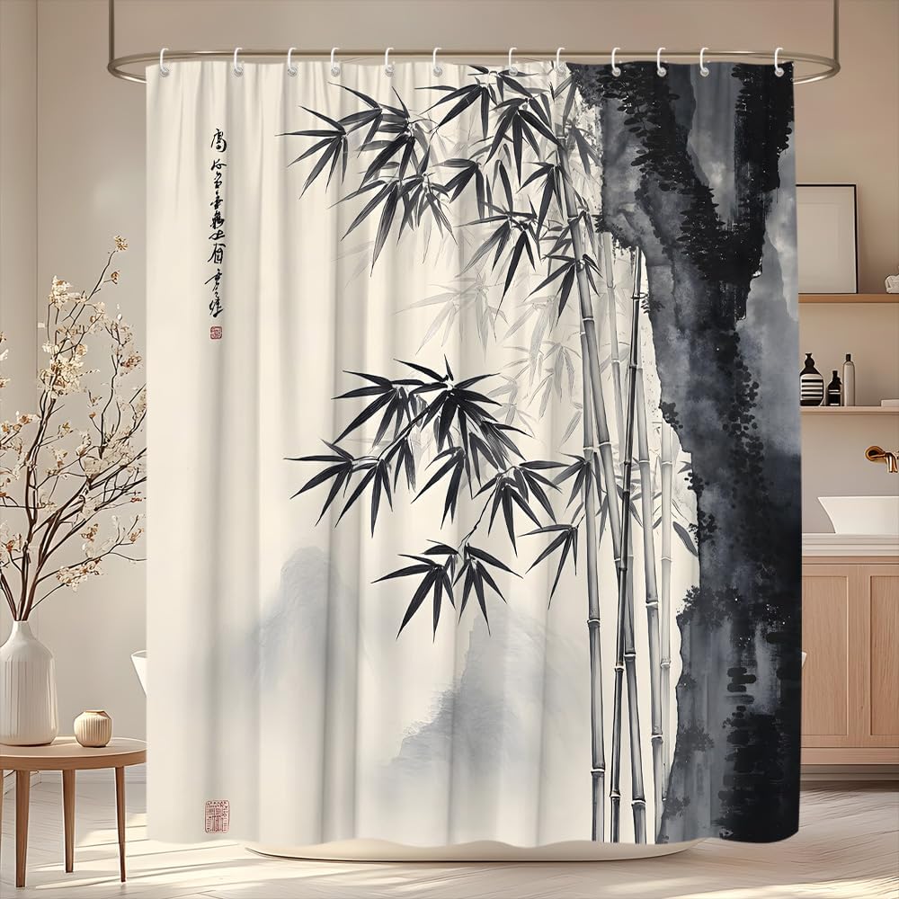 Decorative Asian Bamboo Ink Wa - Interior Design Zen 评论和价格
