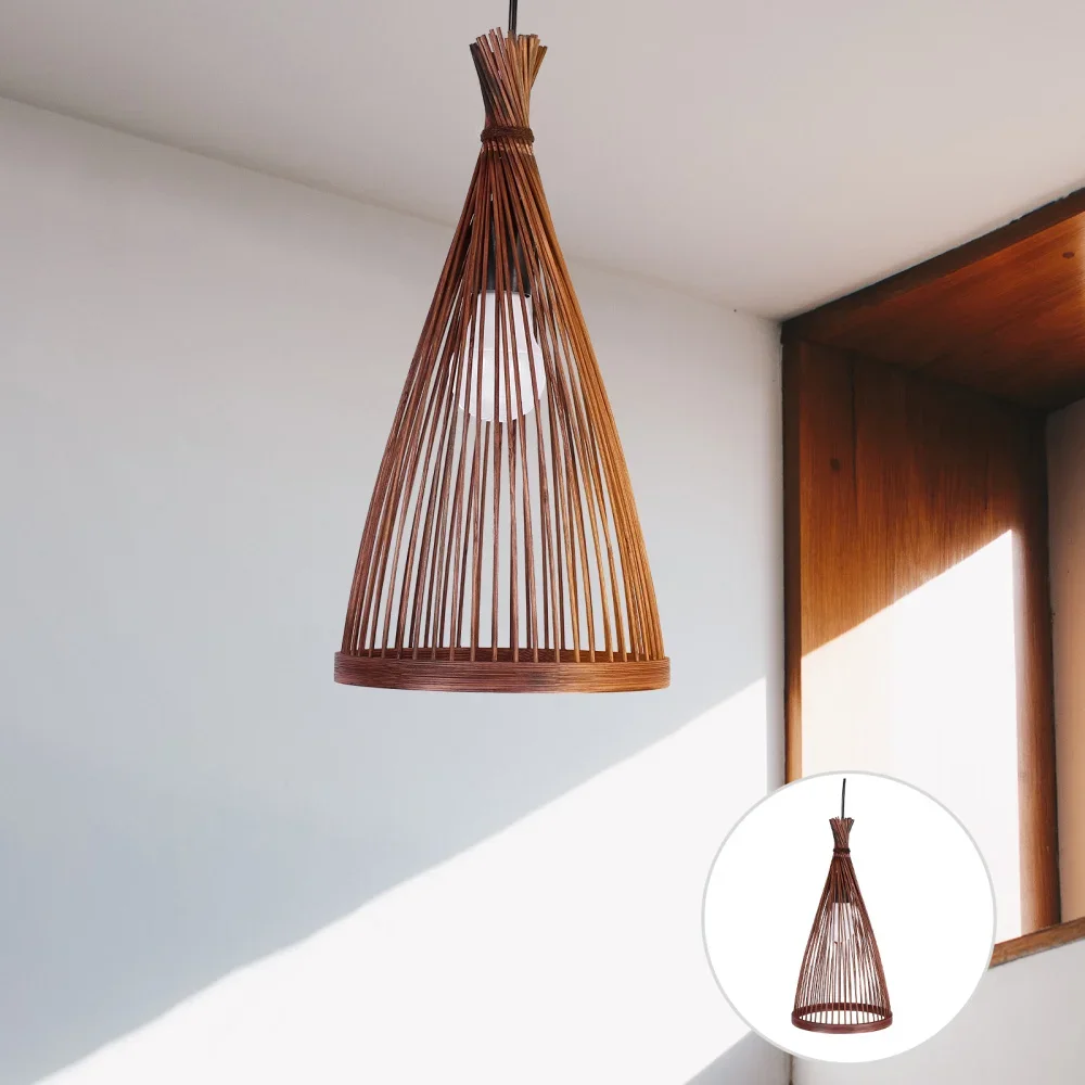 Japanese Chandelier Natural Ba - Wicker Pendant Shade 评论和价格