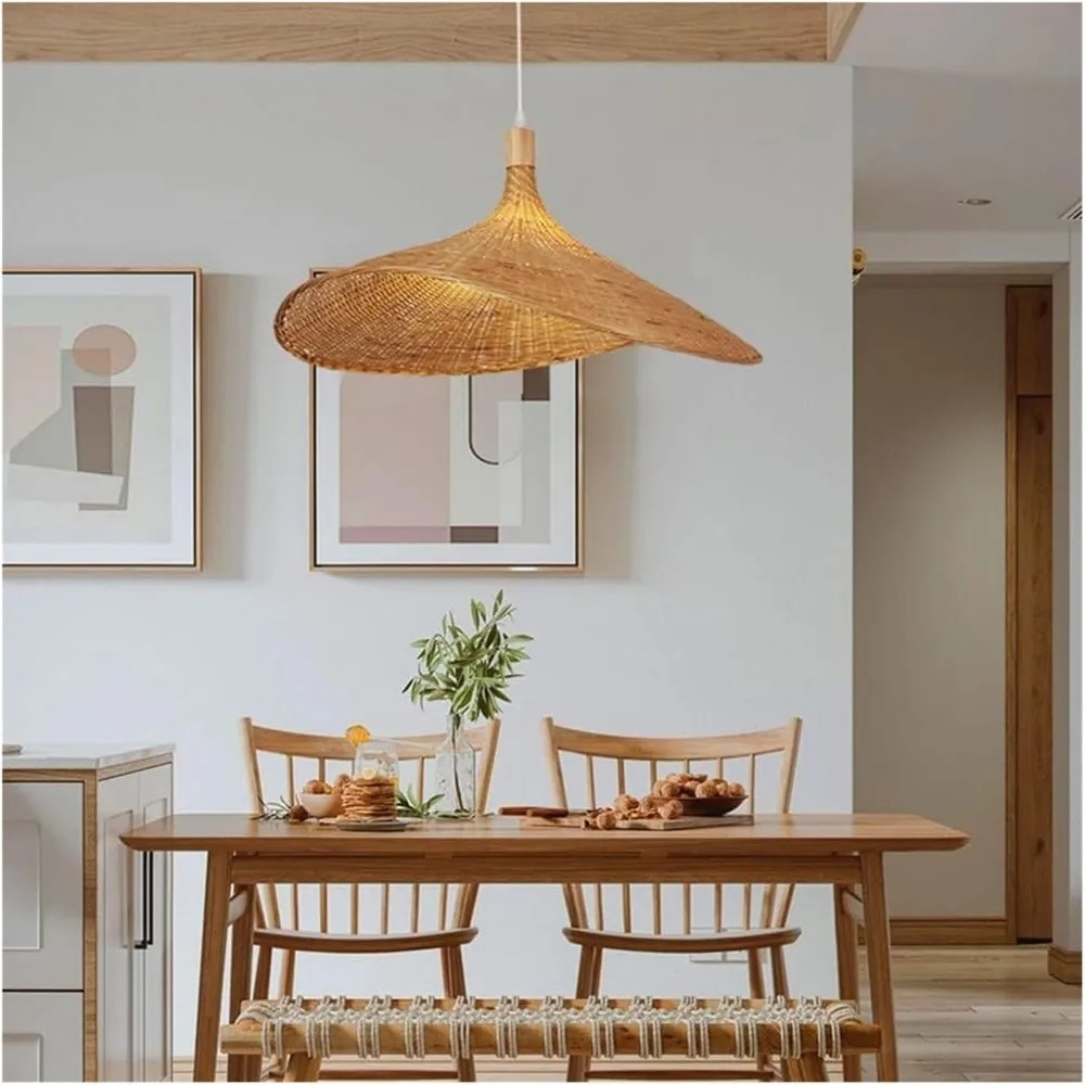 JOYINLED Woven Pendant Light W - Wicker Pendant Shade 评论和价格