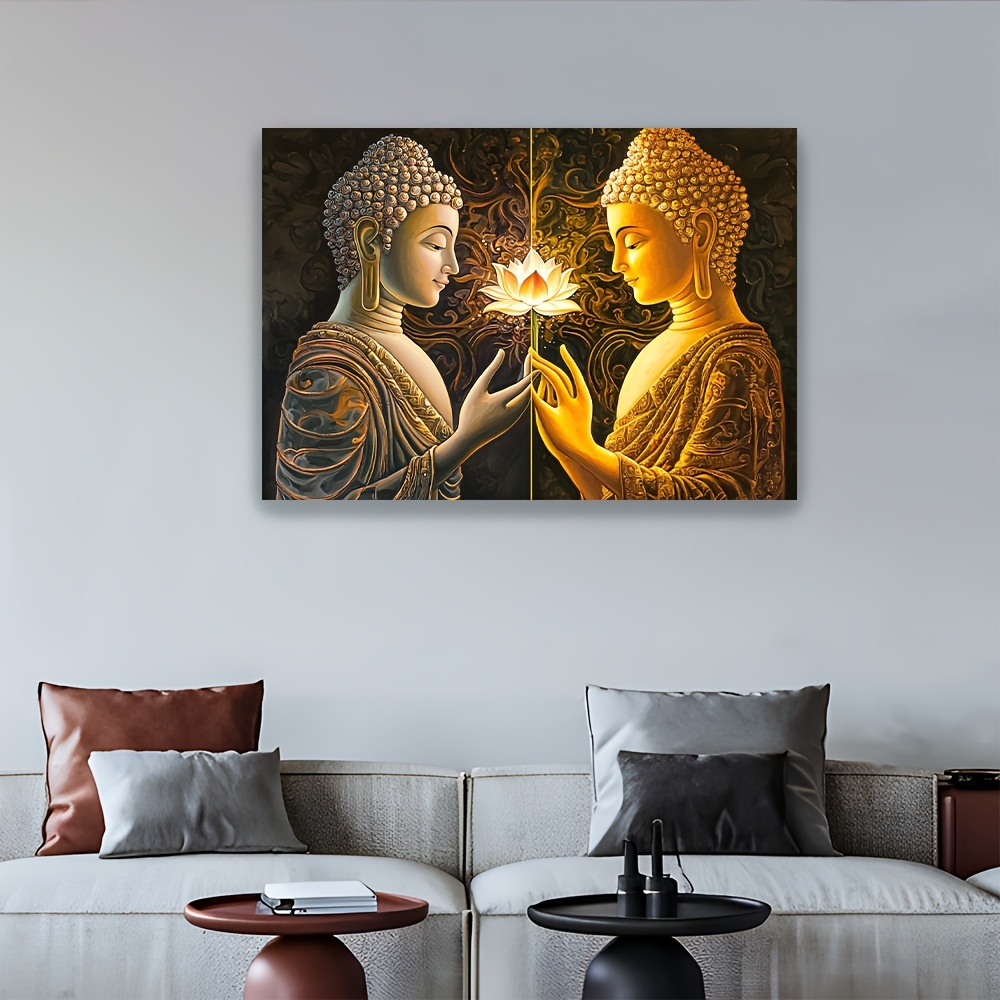 Buddha Lotus Wall Tapestry Spi - Interior Design Zen 评论和价格