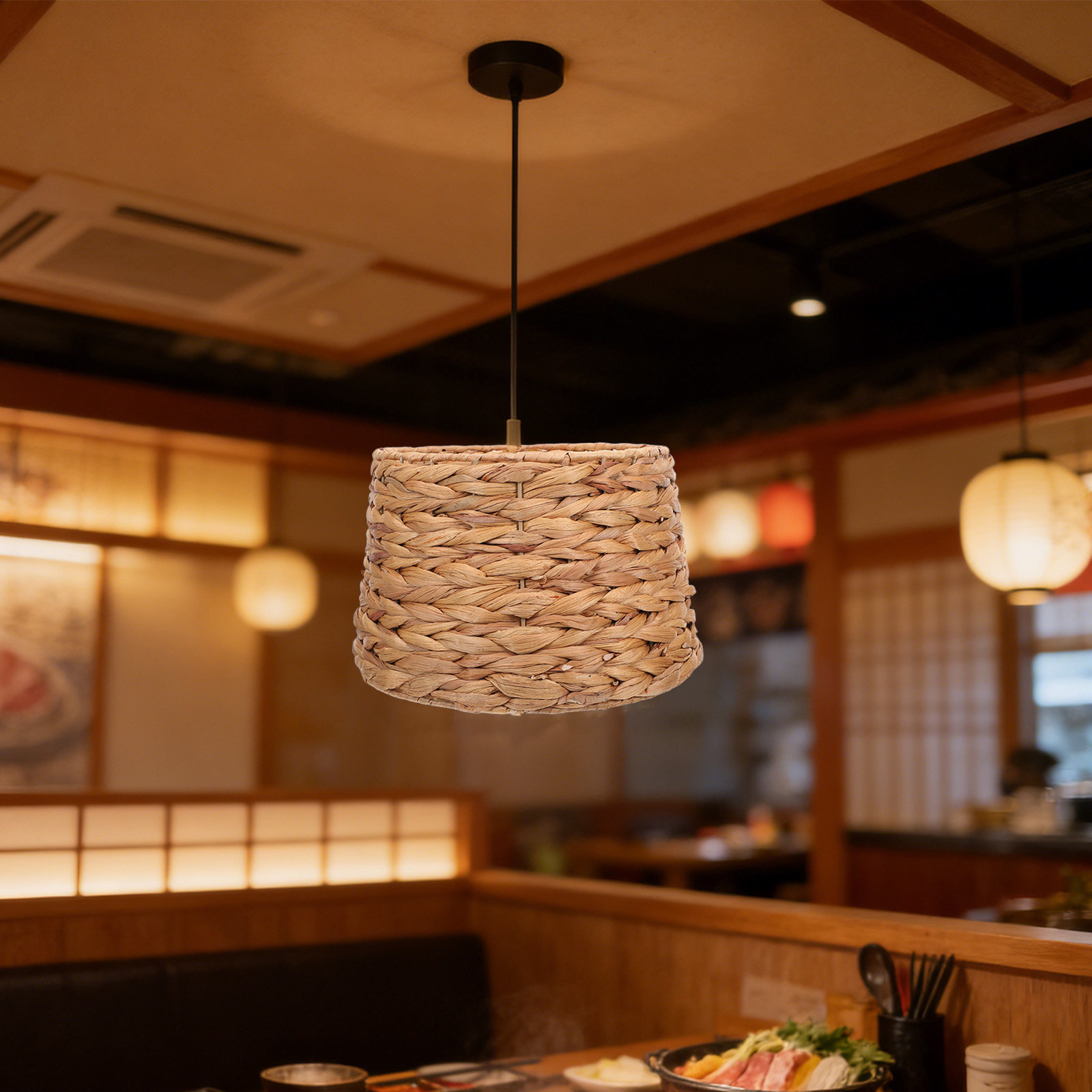 Seagrass Drum Lampshade 42Mm H - Wicker Pendant Shade 评论和价格