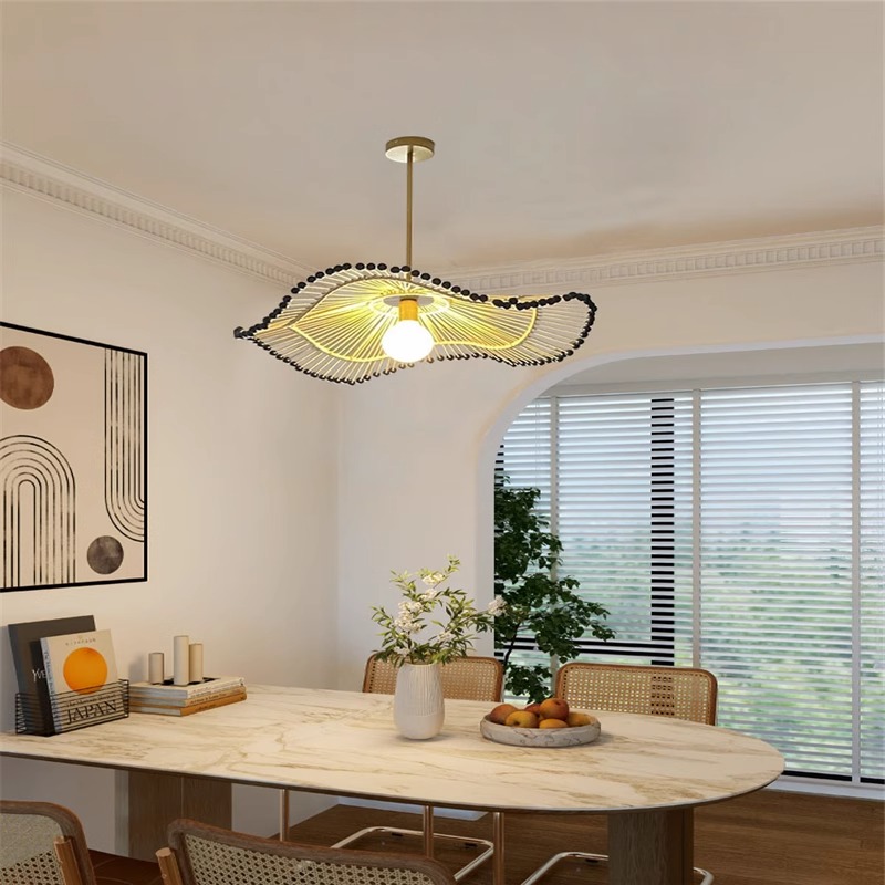 Southeast Asia Hand Woven Hand - Wicker Pendant Shade 评论和价格