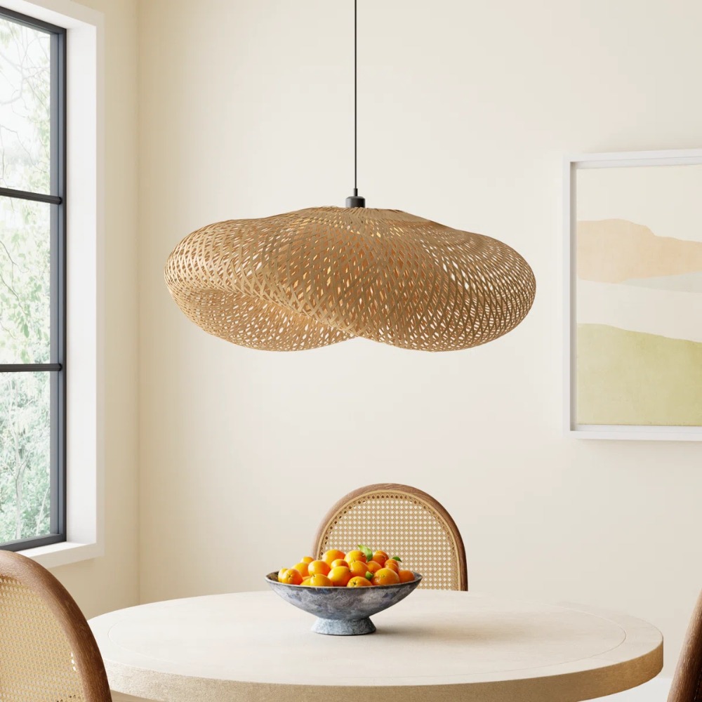 40/50/60cm E26/E27 Wicker Wove - Wicker Pendant Shade 评论和价格