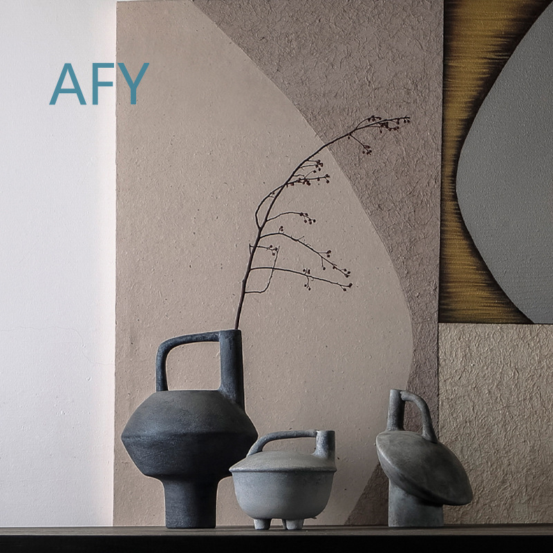 Wabi Sabi Vintage Ceramic Vase - Interior Design Zen 评论和价格