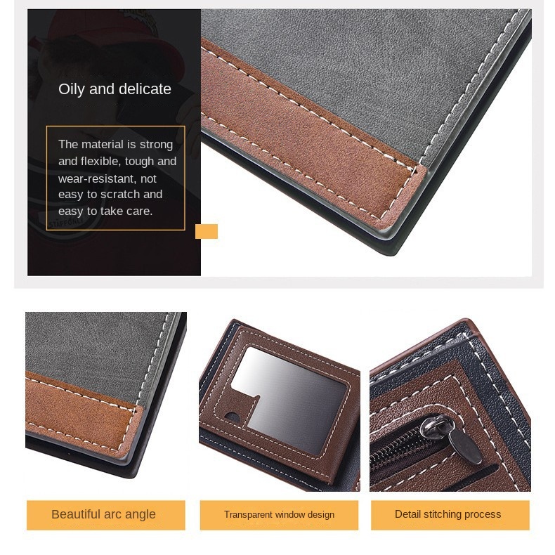 New PU Leather Men's Short Wal - Interior Design Id 评论和价格