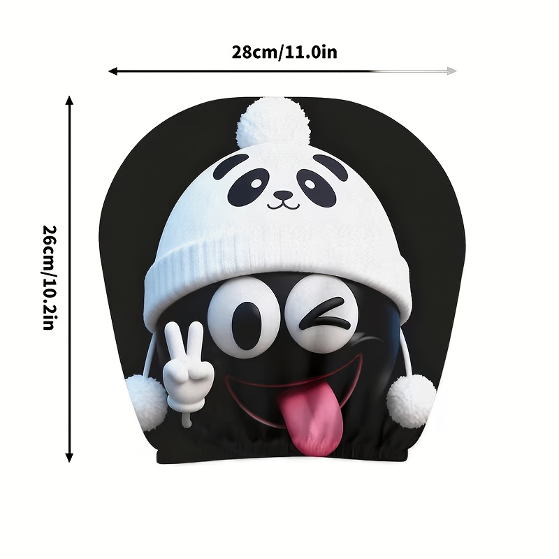 1/2 Pcs Car Headrest Covers, C - Interior Design Emoji 评论和价格