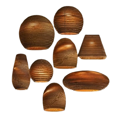 Wooden Shade Hanging Ceiling W - Wicker Pendant Shade 评论和价格